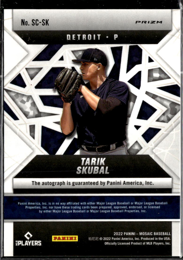 Tarik Skubal 2022 Mosaic Scripts Auto Autograph Dodgers Detroit Tigers