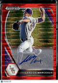 Landon Marceaux 2021 Prizm Draft Auto Autograph RC SSP 4/11 LSU Tigers