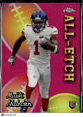 Malik Nabers 2024 Topps Chrome All-Etch RC Pink Refractor New York Giants