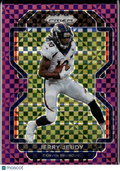 Jerry Jeudy 2021 Prizm Purple Power Prizm 22/49 Denver Broncos