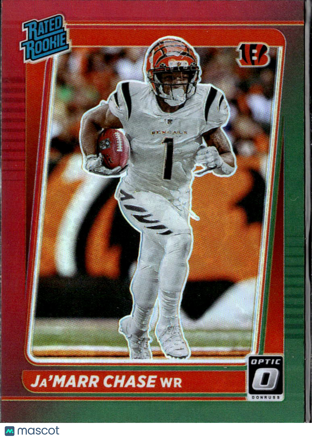 Ja'Marr Chase 2021 Optic Rated Rookie Red Green RC Cincinnati Bengals