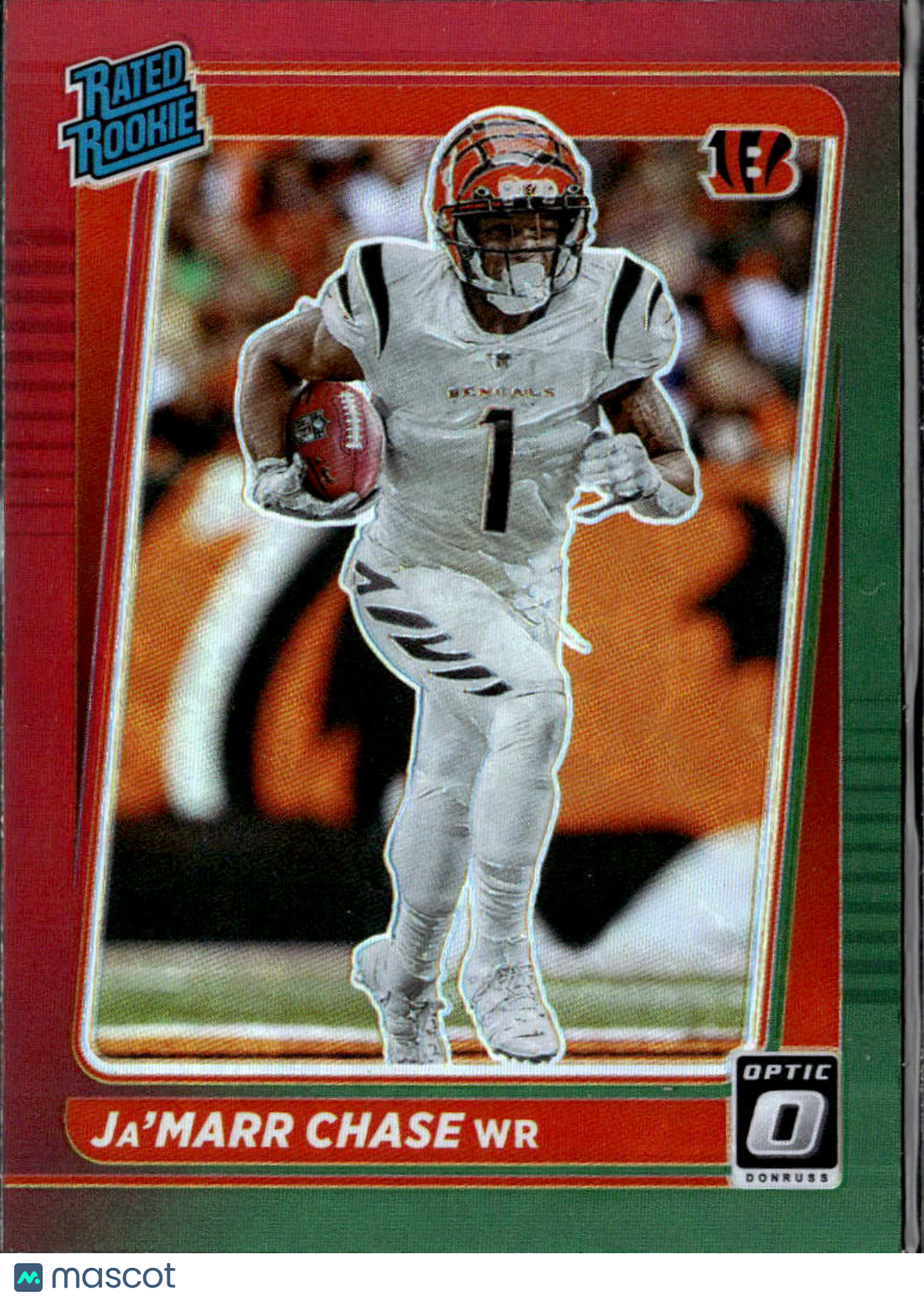 Ja'Marr Chase 2021 Optic Rated Rookie Red Green RC Cincinnati Bengals