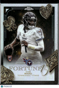 Cam Ward 2025 Topps Chrome Fortune 15 RC Refractor Tennessee Titans
