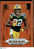 Matthew Golden 2025 Elite Orange Status Rookie 151/849 Green Bay Packers