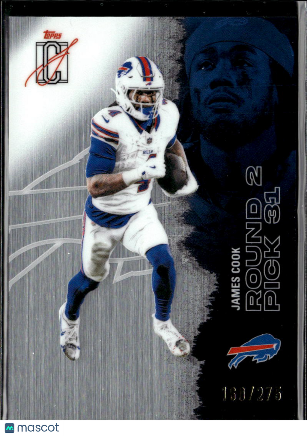 James Cook 2025 Topps Signature Class 160/275 Buffalo Bills