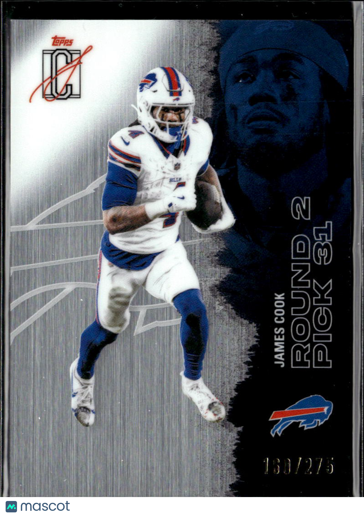 James Cook 2025 Topps Signature Class 160/275 Buffalo Bills