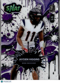 Jayden Higgins 2025 Wild Card Splat Purple Rookie RC Texans 5/6