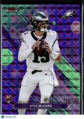 Kyle McCord 2025 Topps Finest Purple Refractor RC 144/150 Philadelphia Eagles