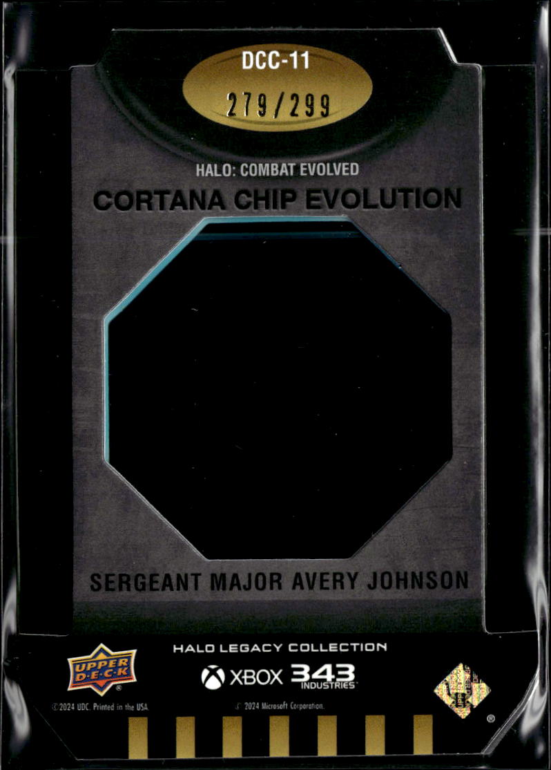Avery Johnson 2024 Upper Deck Halo Legacy Cortana Chip 279/299 #DCC-11