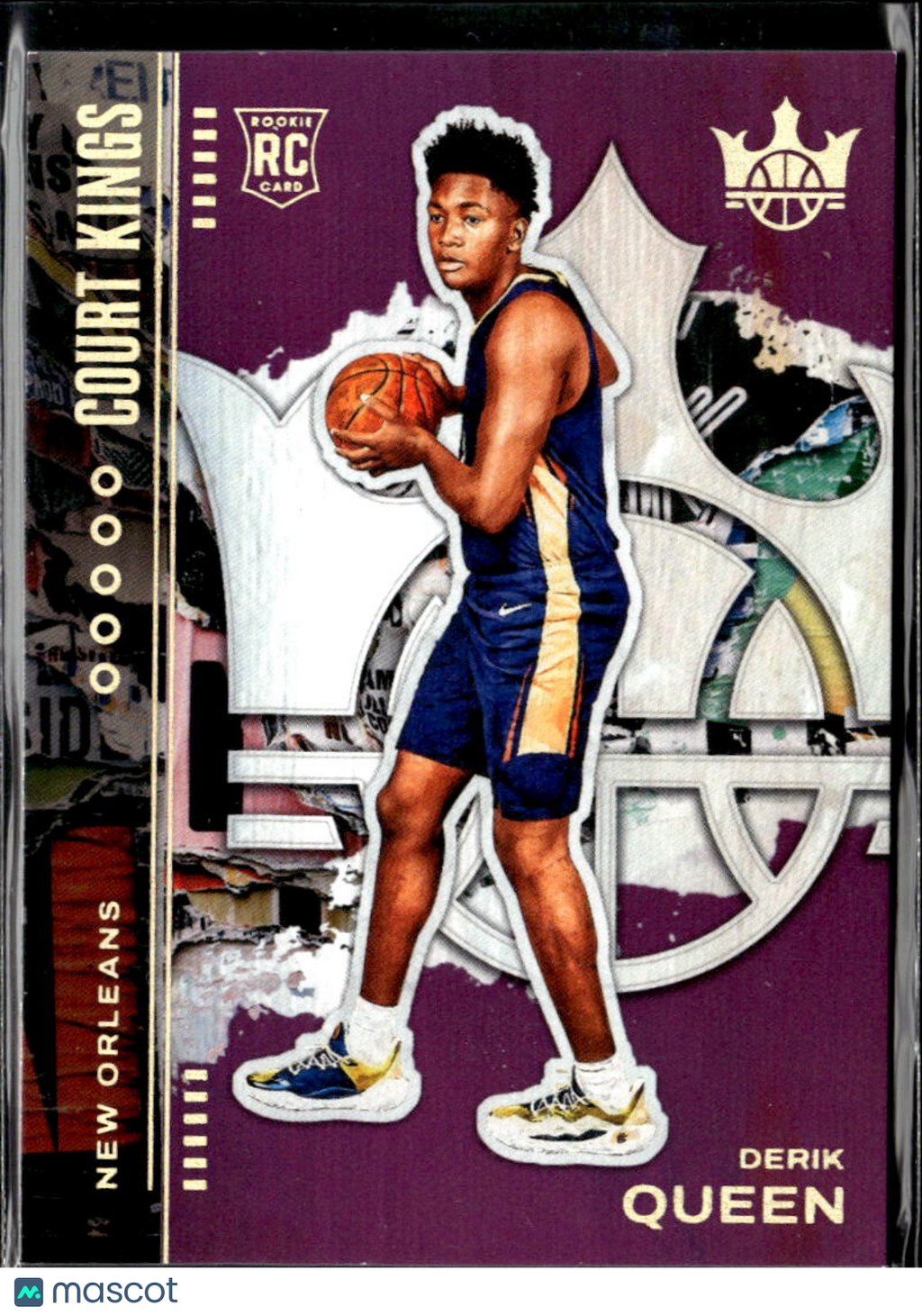Derik Queen 2026 Court Kings Purple Rookie RC 17/49 New Orleans Pelicans