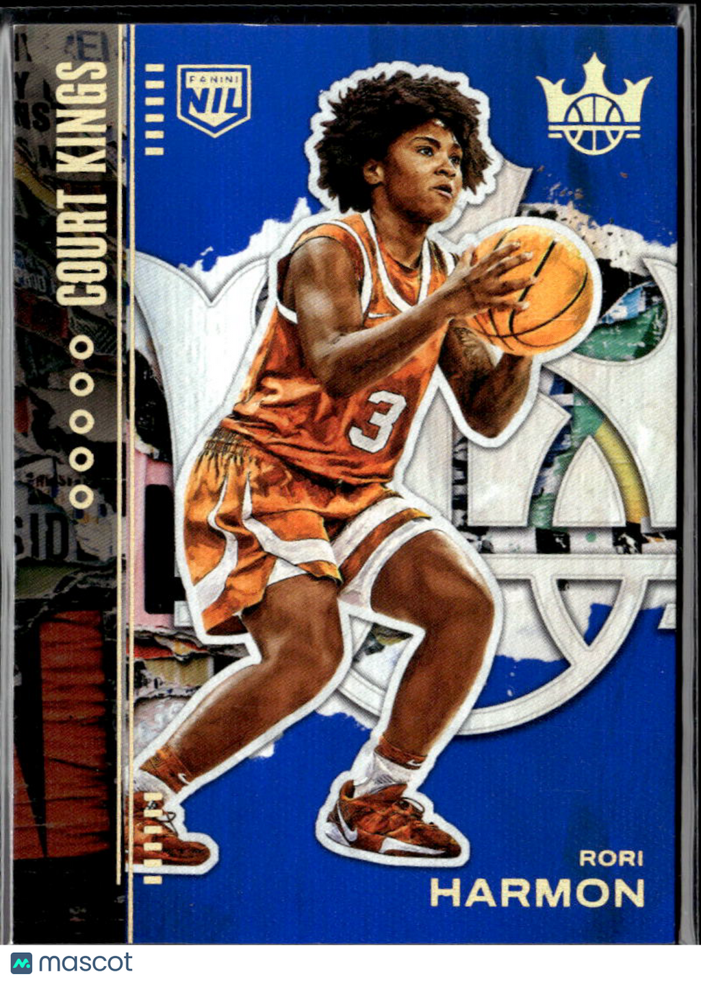 Rori Harmon 2026 Court Kings Blue Rookie RC 1/25 Texas Longhorns