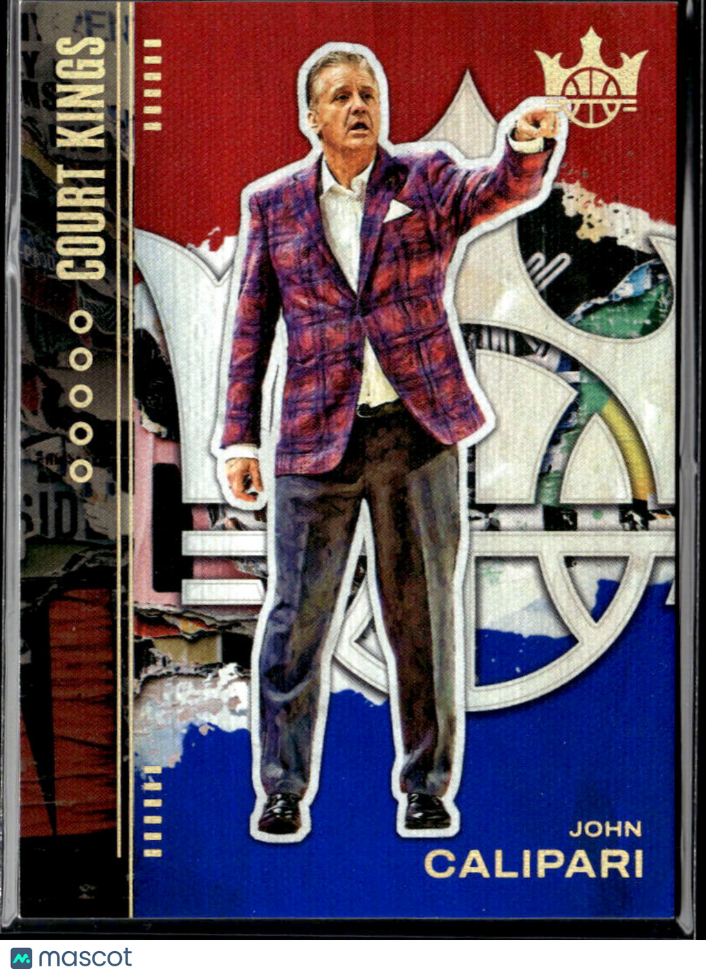 John Calipari 2025 Panini Court Kings Red White Blue 112/199 Kentucky