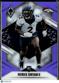 Patrick Surtain II 2021 Phoenix RC Purple Rookie 26/125 Denver Broncos