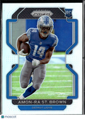 Amon-Ra St. Brown 2021 Prizm Silver Prizm Rookie RC Detroit Lions
