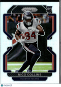 Nico Collins 2021 Panini Prizm Silver Prizm Rookie RC Houston Texans