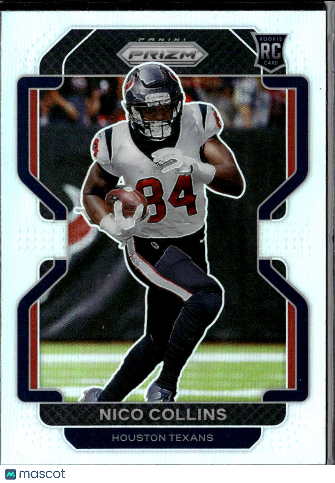 Nico Collins 2021 Panini Prizm Silver Prizm Rookie RC Houston Texans