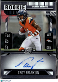 Troy Franklin 2024 Contenders Optic Auto Autograph Rookie RC Denver Broncos