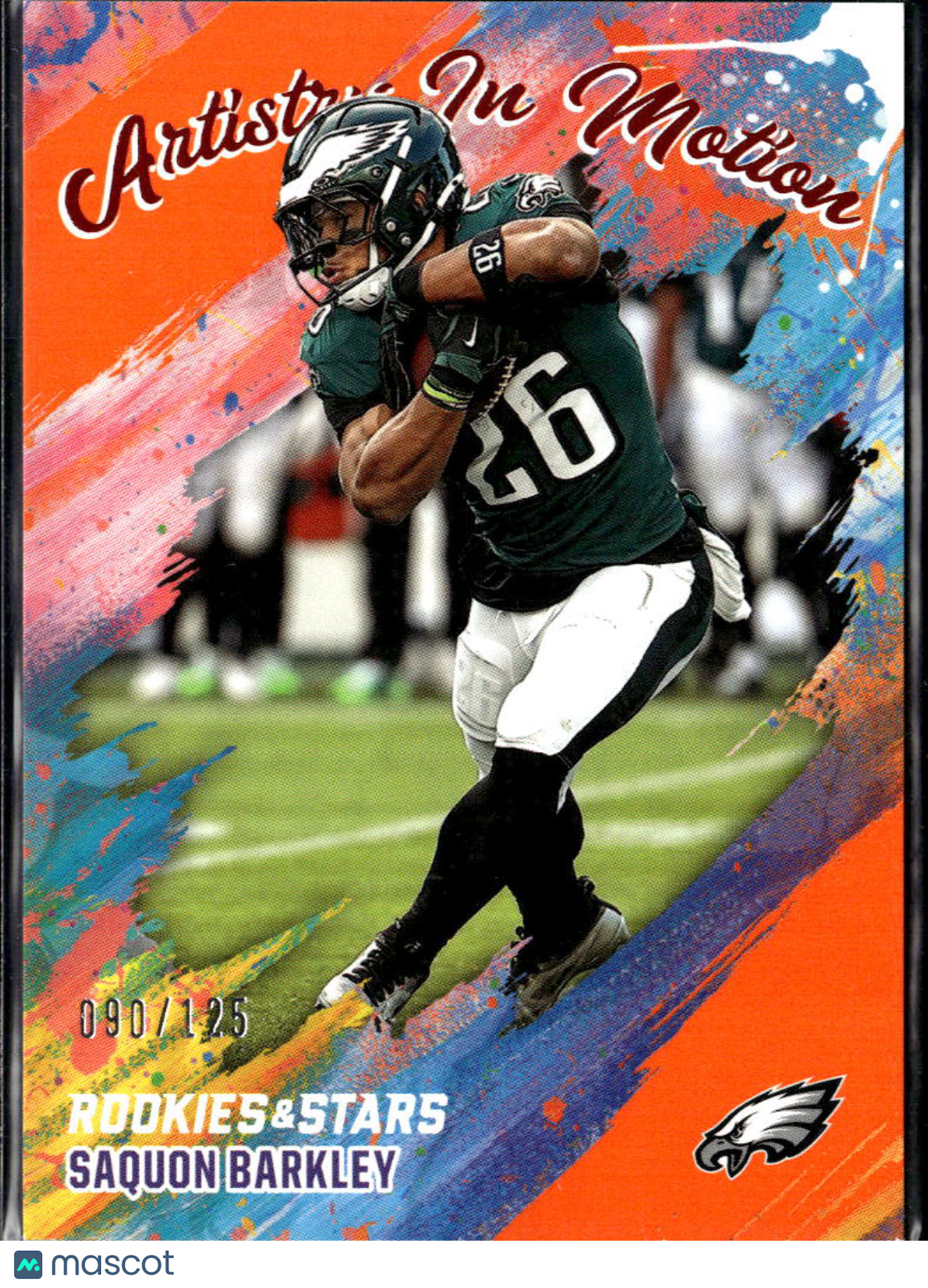 Saquon Barkley 2025 Rookies & Stars Artistry in Motion 90/125 Eagles