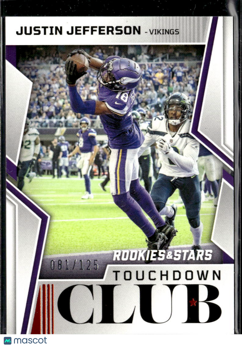 Justin Jefferson 2022 Rookies & Stars Touchdown Club 81/125 Minnesota Vikings