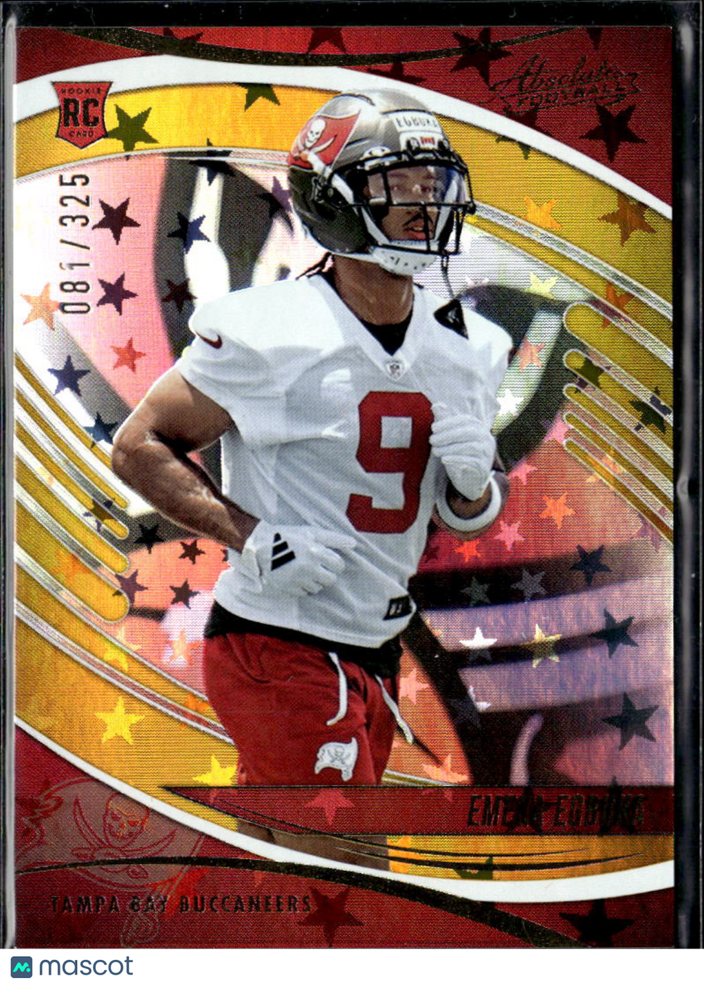 Emeka Egbuka 2025 Absolute Gold Stars RC 81/325 Tampa Bay Buccaneers