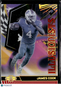 James Cook 2024 Illusions Illusionists Red 129/199 Buffalo Bills