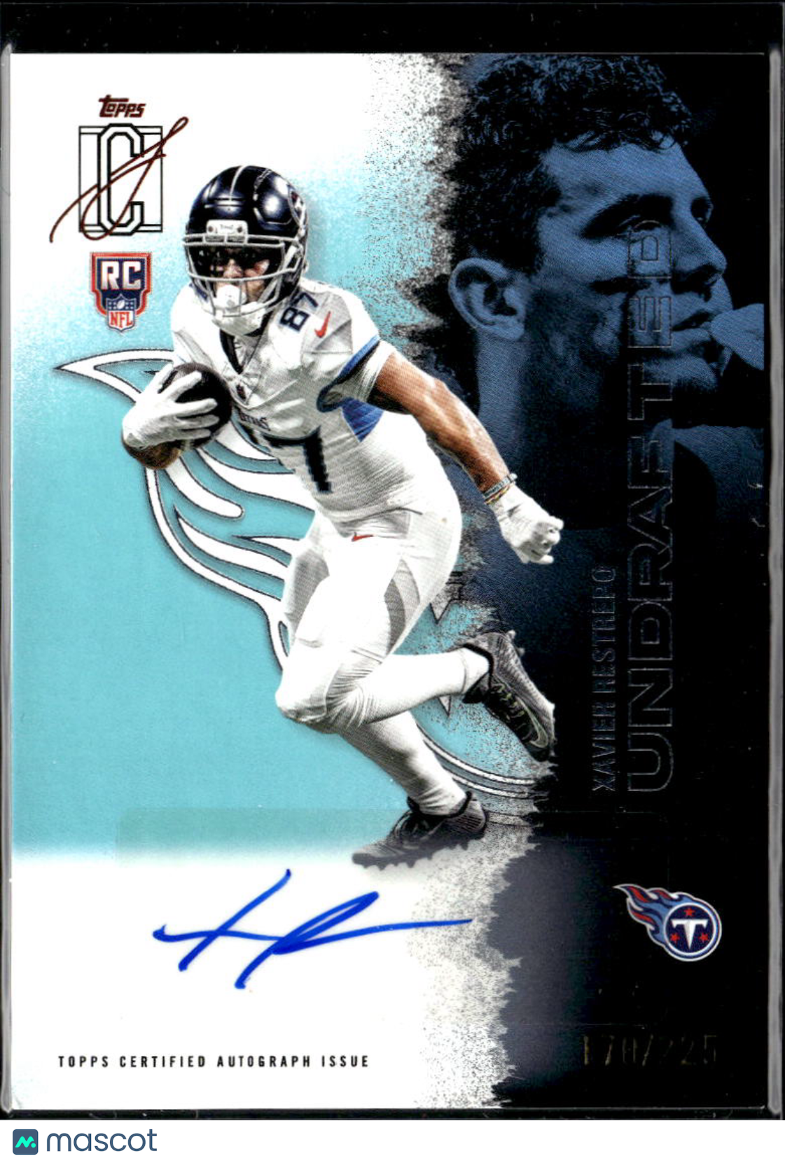 Xavier Restrepo 2025 Topps Signature Class RC Auto Autograph 170/225 Titans