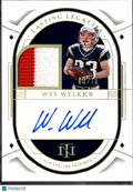 Wes Welker 2023 National Treasures Auto Autograph Patch /10 New England Patriots