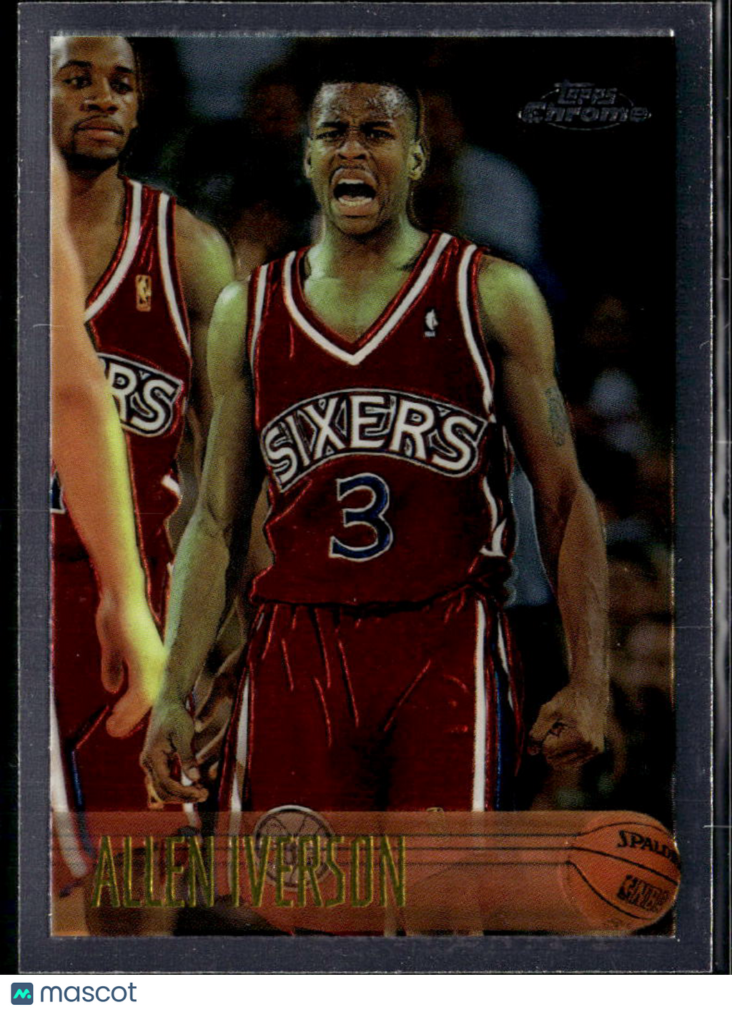 Allen Iverson 1996-97 Topps Chrome Rookie RC #171 Philadelphia 76ers