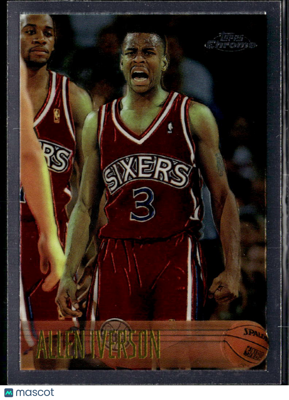 Allen Iverson 1996-97 Topps Chrome Rookie RC #171 Philadelphia 76ers