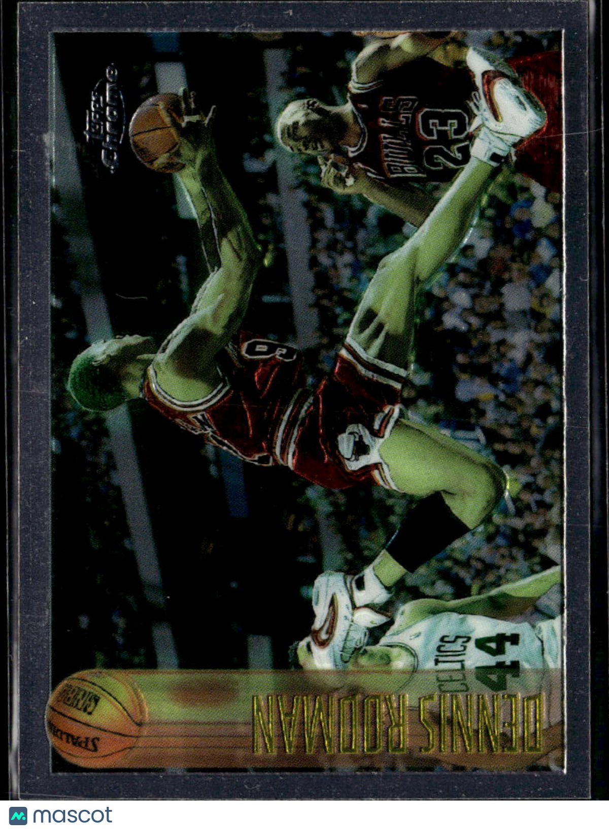 Dennis Rodman 1996-97 Topps Chrome With Michael Jordan #176 Chicago Bulls