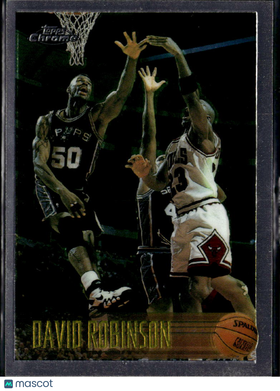 David Robinson 1996-97 Topps Chrome WIth Michael Jordan #8 San Antonio Spurs