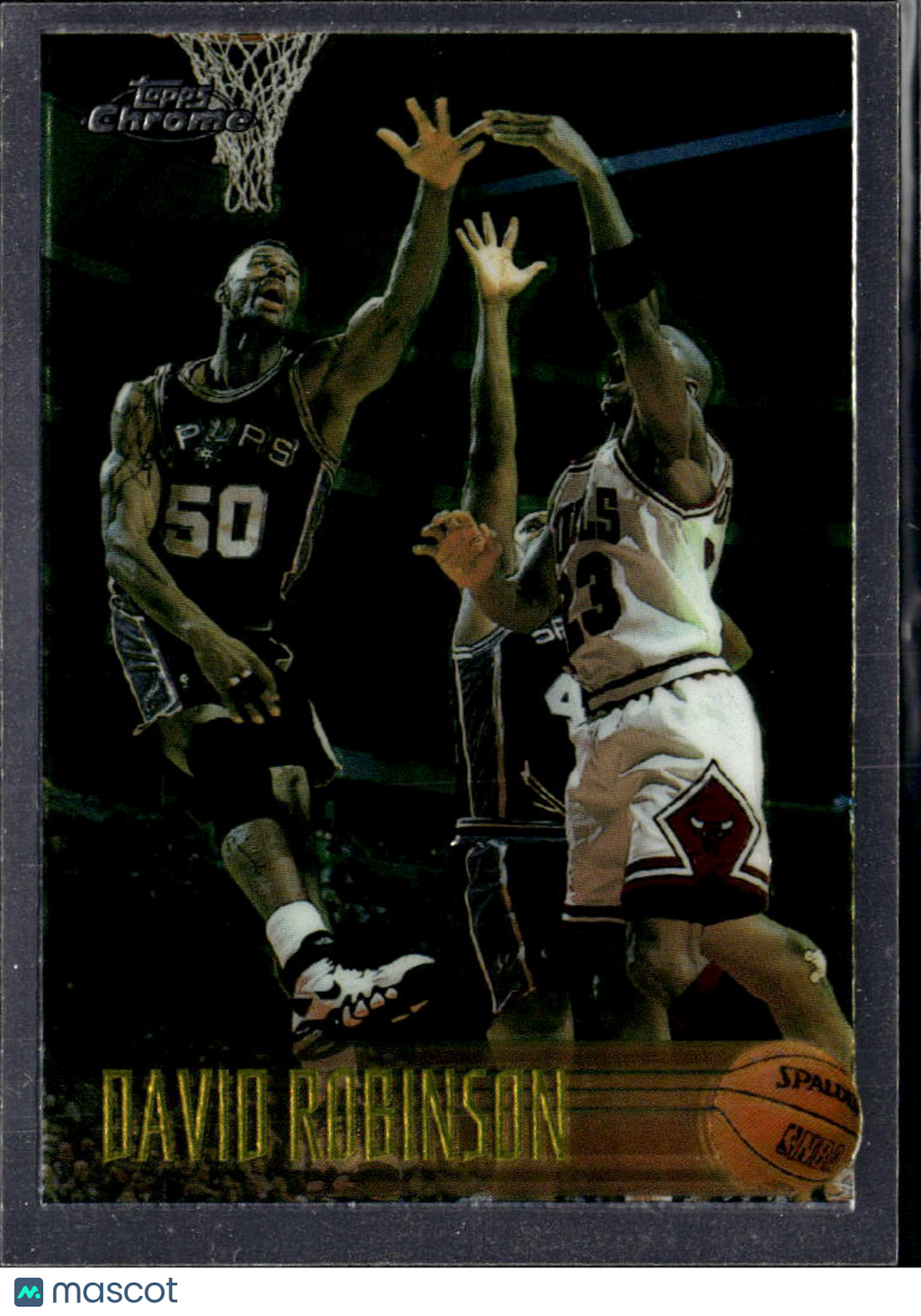 David Robinson 1996-97 Topps Chrome WIth Michael Jordan #8 San Antonio Spurs