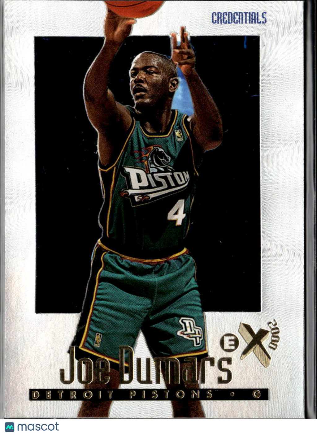 Joe Dumars 1996-97 SkyBox E-X2000 Credentials 494/499 Detroit Pistons