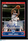 Bobby Jones 2006-07 Topps Chrome Auto Autograph Black RC Philadelphia 76ers