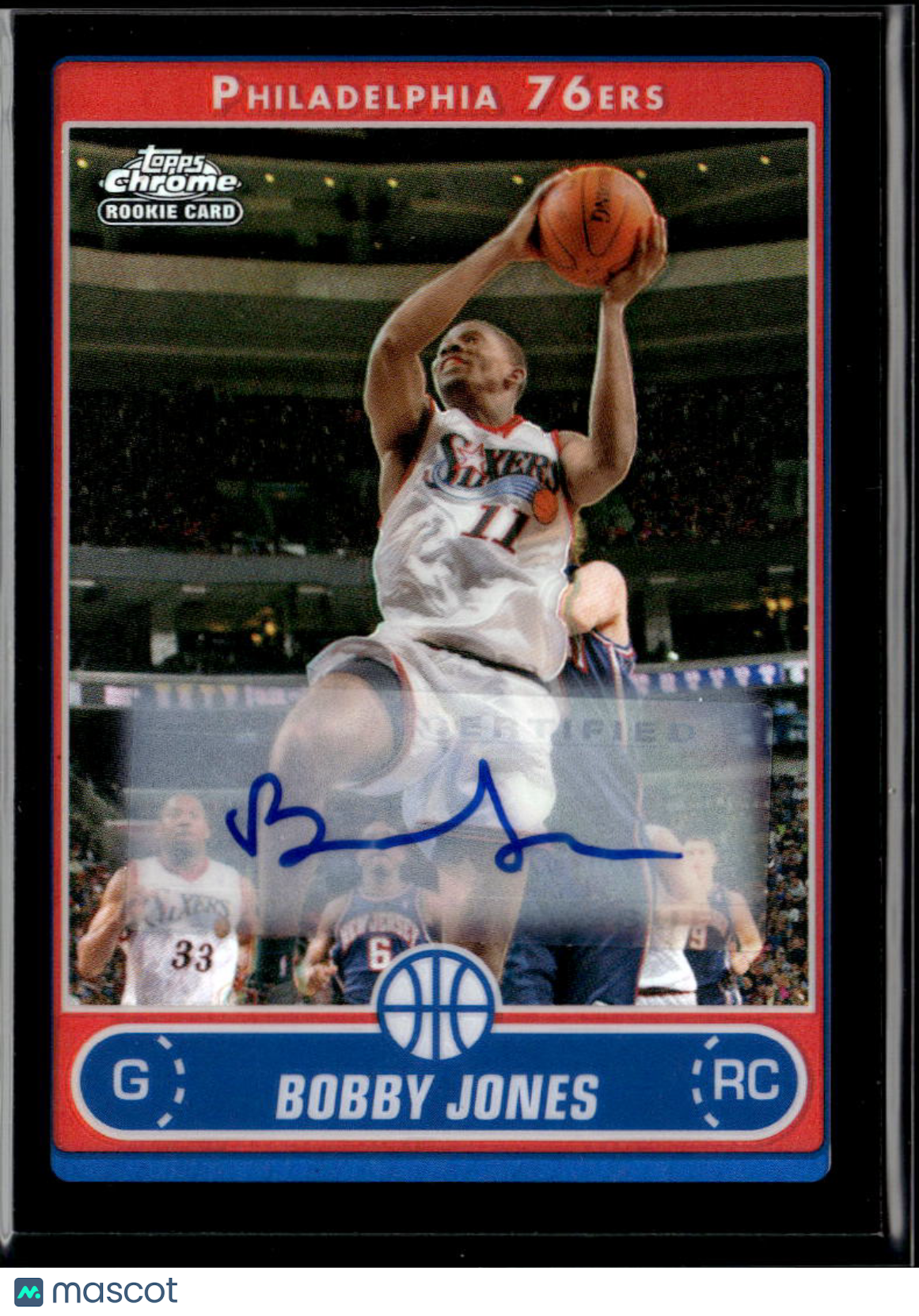 Bobby Jones 2006-07 Topps Chrome Auto Autograph Black RC Philadelphia 76ers