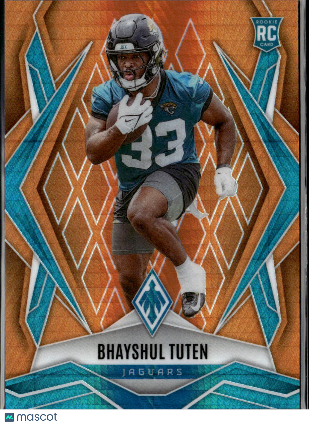 Bhayshul Tuten 2025 Phoenix RC Orange Rookie 44/99 Jacksonville Jaguars