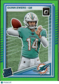 Quinn Ewers 2025 Optic Rated Rookie RC Lime Green 191/199 Texas Miami Dolphins