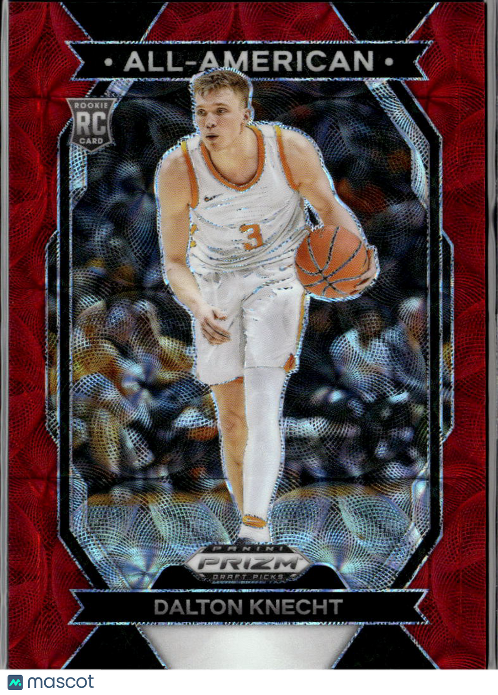 Dalton Knecht 2024 Prizm Draft Picks RC Red 20/88 Tennessee Volunteers