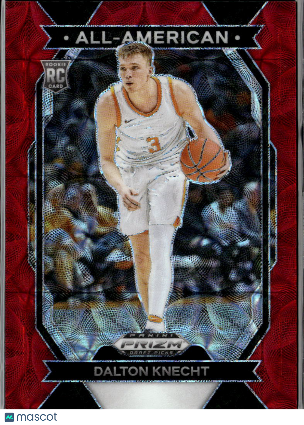 Dalton Knecht 2024 Prizm Draft Picks RC Red 20/88 Tennessee Volunteers