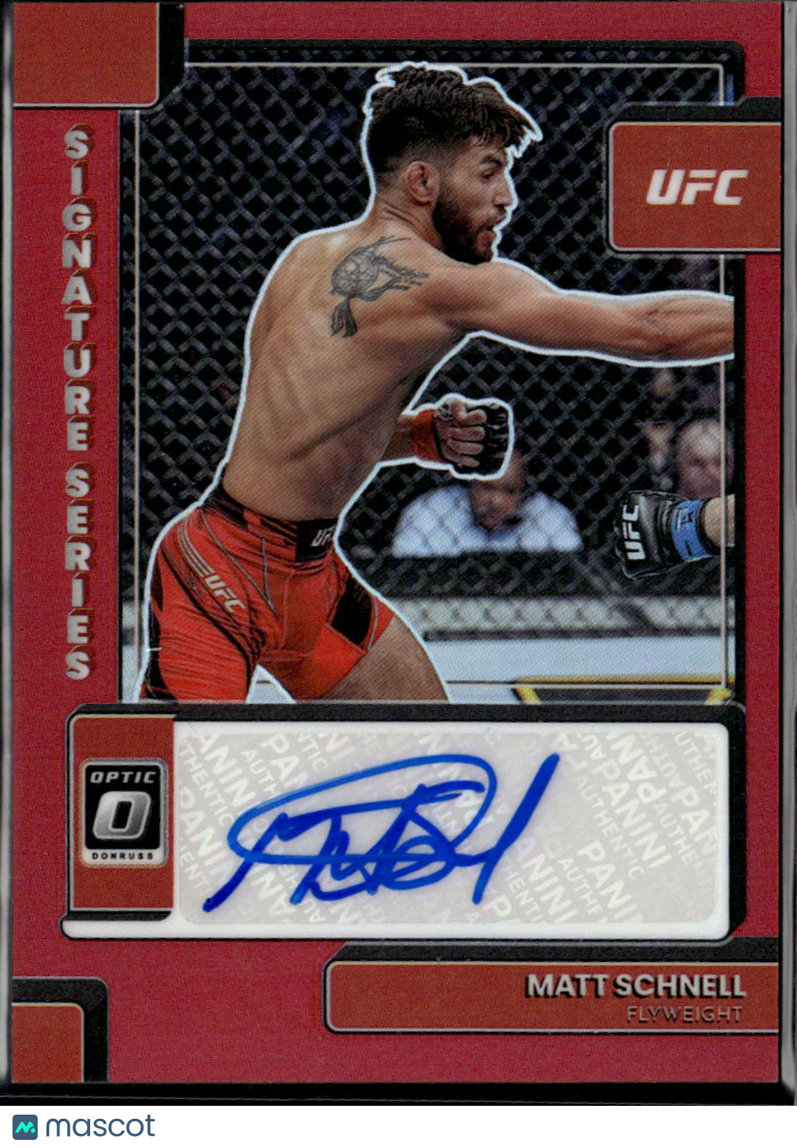 Matt Schnell 2023 Optic UFC Auto Autograph Red MMA