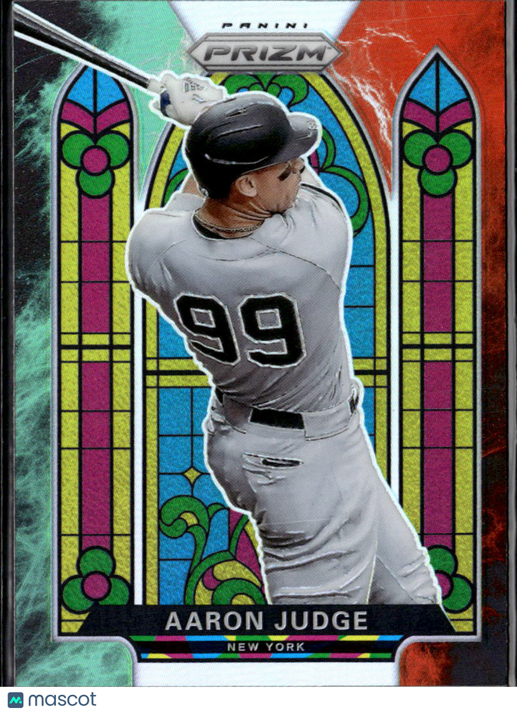 Aaron Judge 2021 Prizm Stained Glass Cosmic Haze New York Yankees