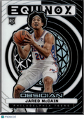 Jared McCain 2024-25 Obsidian Equinox RC Rookie 11/125 Philadelphia 76ers