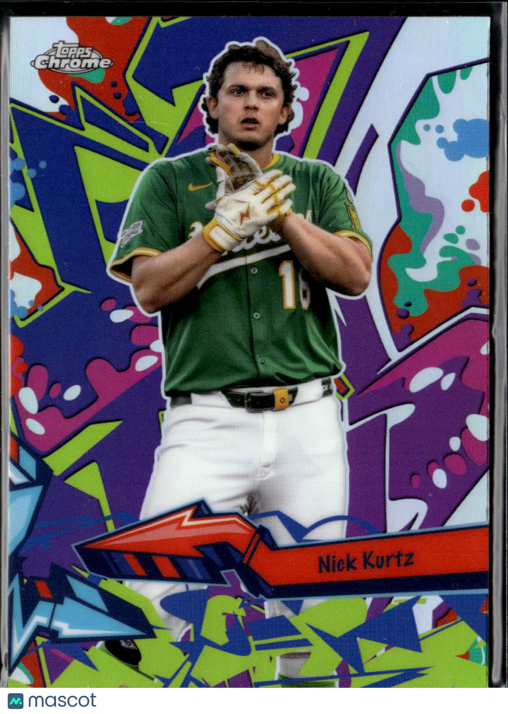 Nick Kurtz 2026 Topps Chrome Wild Style Oakland Athletics