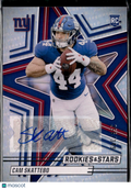 Cam Skattebo 2025 Rookies & Stars Auto Autograph RC 256/349 New York Giants