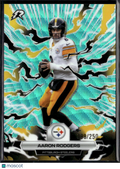 Aaron Rodgers 2026 Topps Resurgence Aqua 98/250 Pittsburgh Steelers