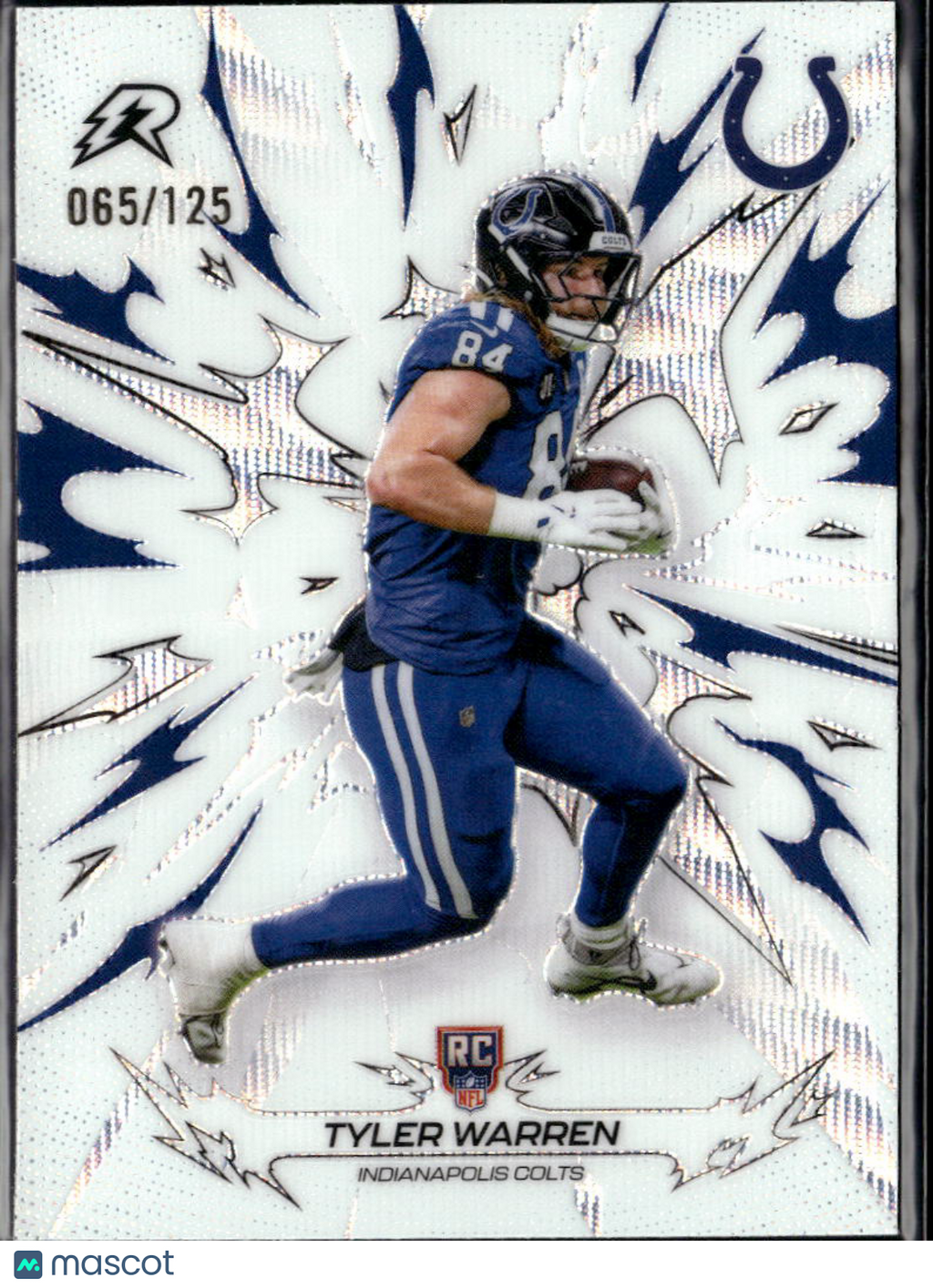 Tyler Warren 2026 Topps Resurgence White Rookie RC 65/125 Indianapolis Colts