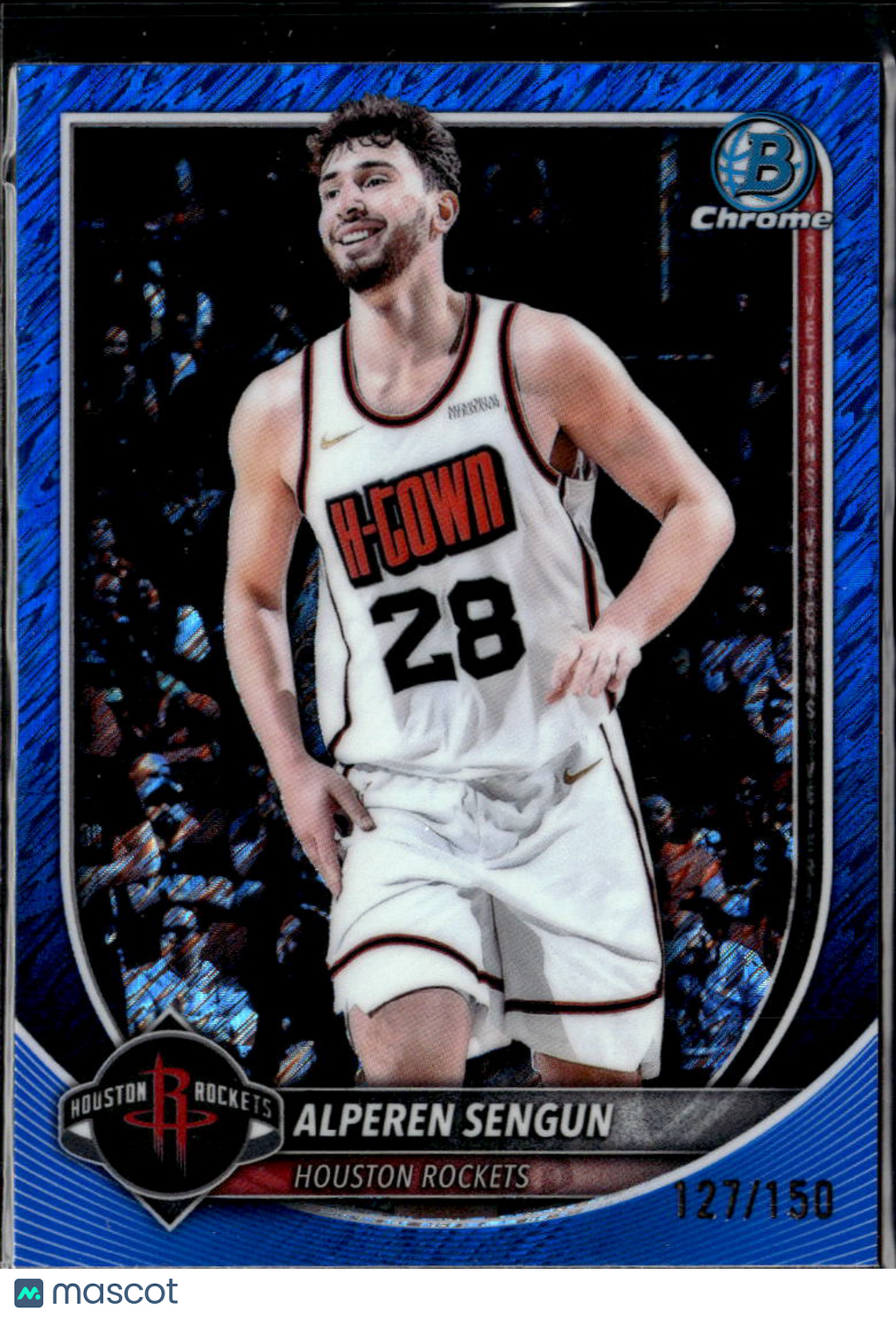 Alperen Sengun 2025 Bowman Chrome Blue Shimmer 127/150 Houston Rockets