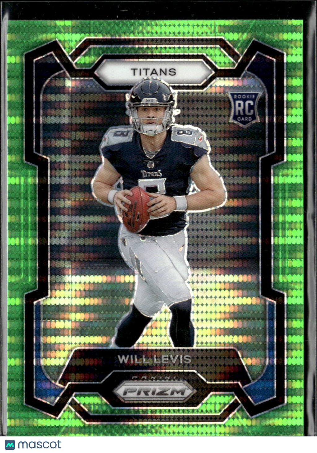 Will Levis 2023 Prizm RC Rookie Green Pulsar Tennessee Titans