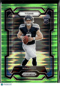 Will Levis 2023 Prizm RC Rookie Green Pulsar Tennessee Titans