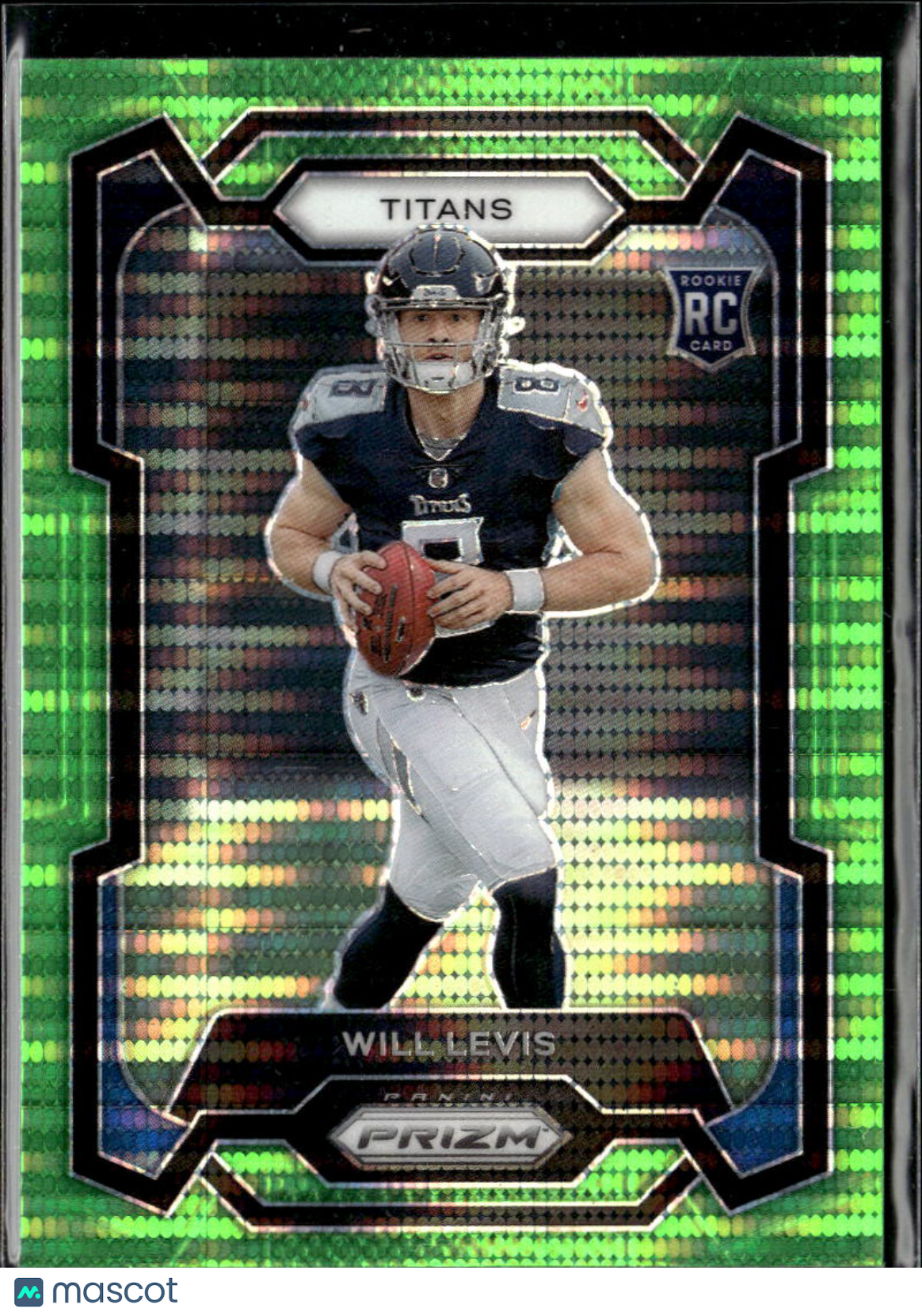 Will Levis 2023 Prizm RC Rookie Green Pulsar Tennessee Titans